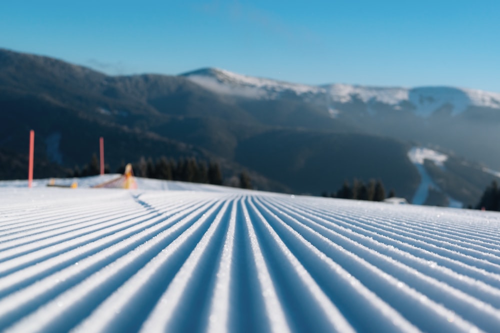 snow covered mountain during daytime