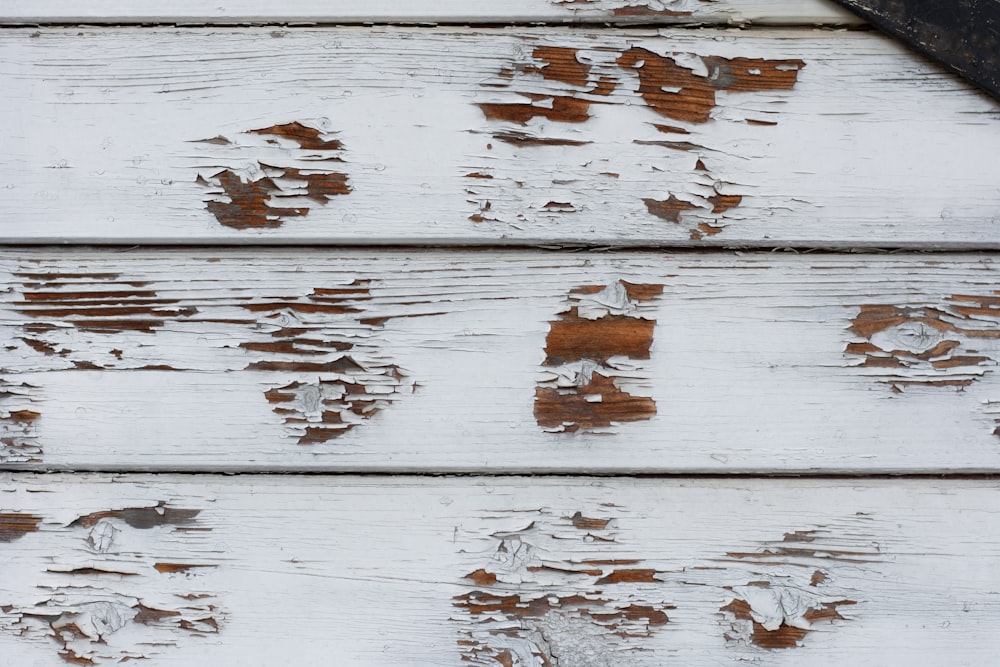 white and brown wooden surface