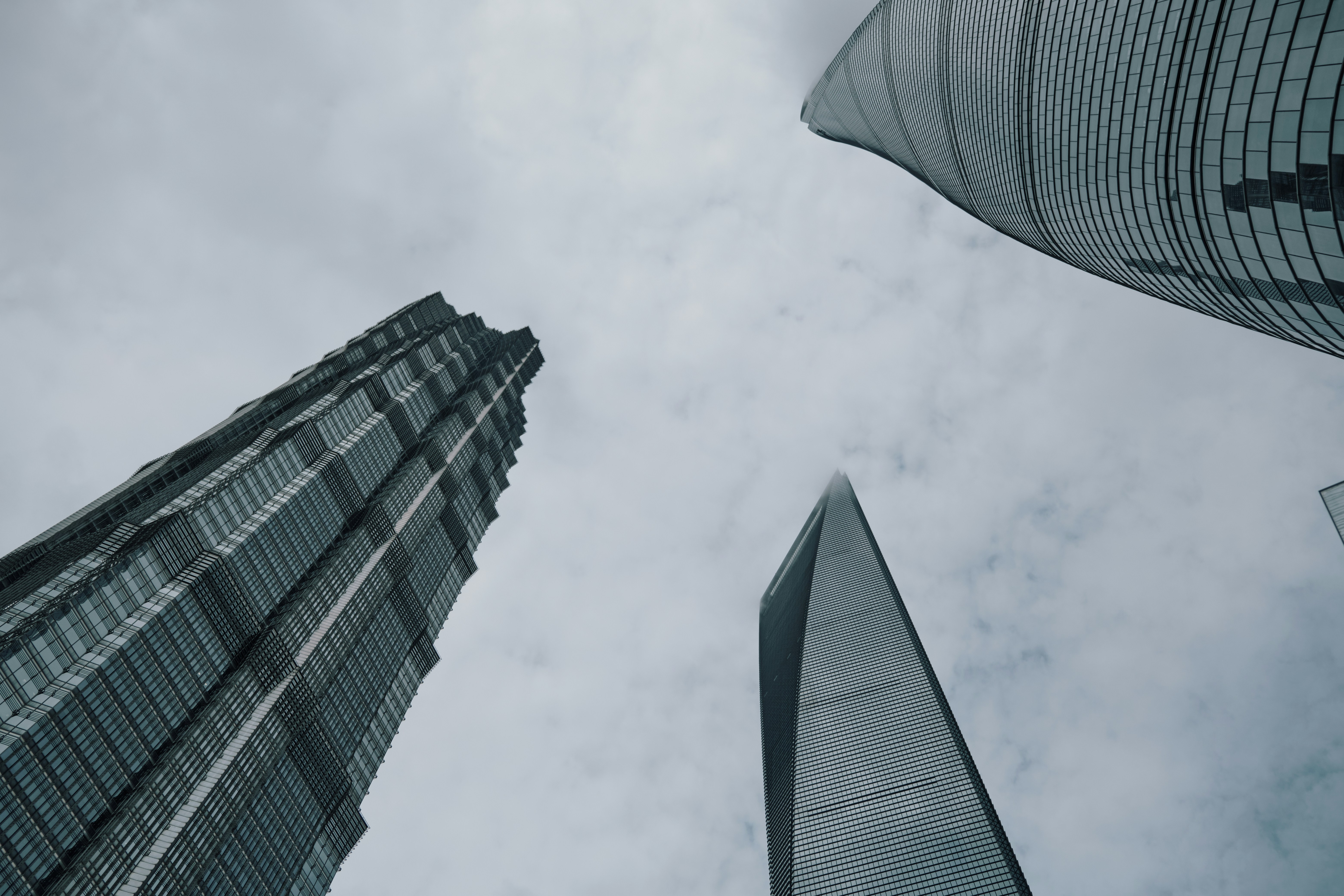 low angle photography of high rise building