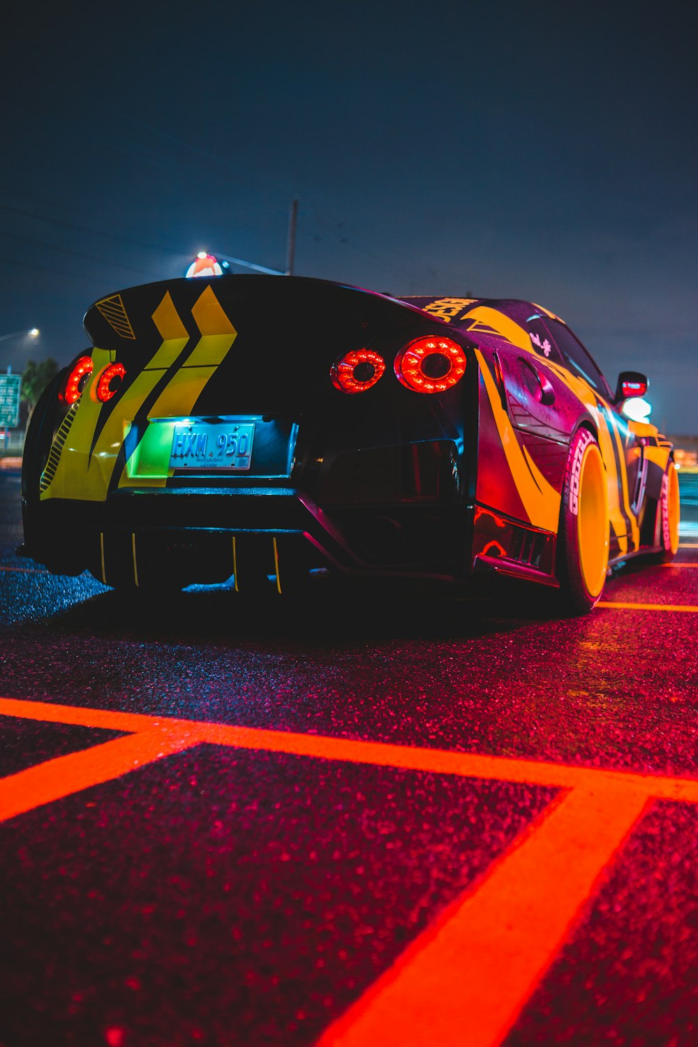 black and red ferrari sports car