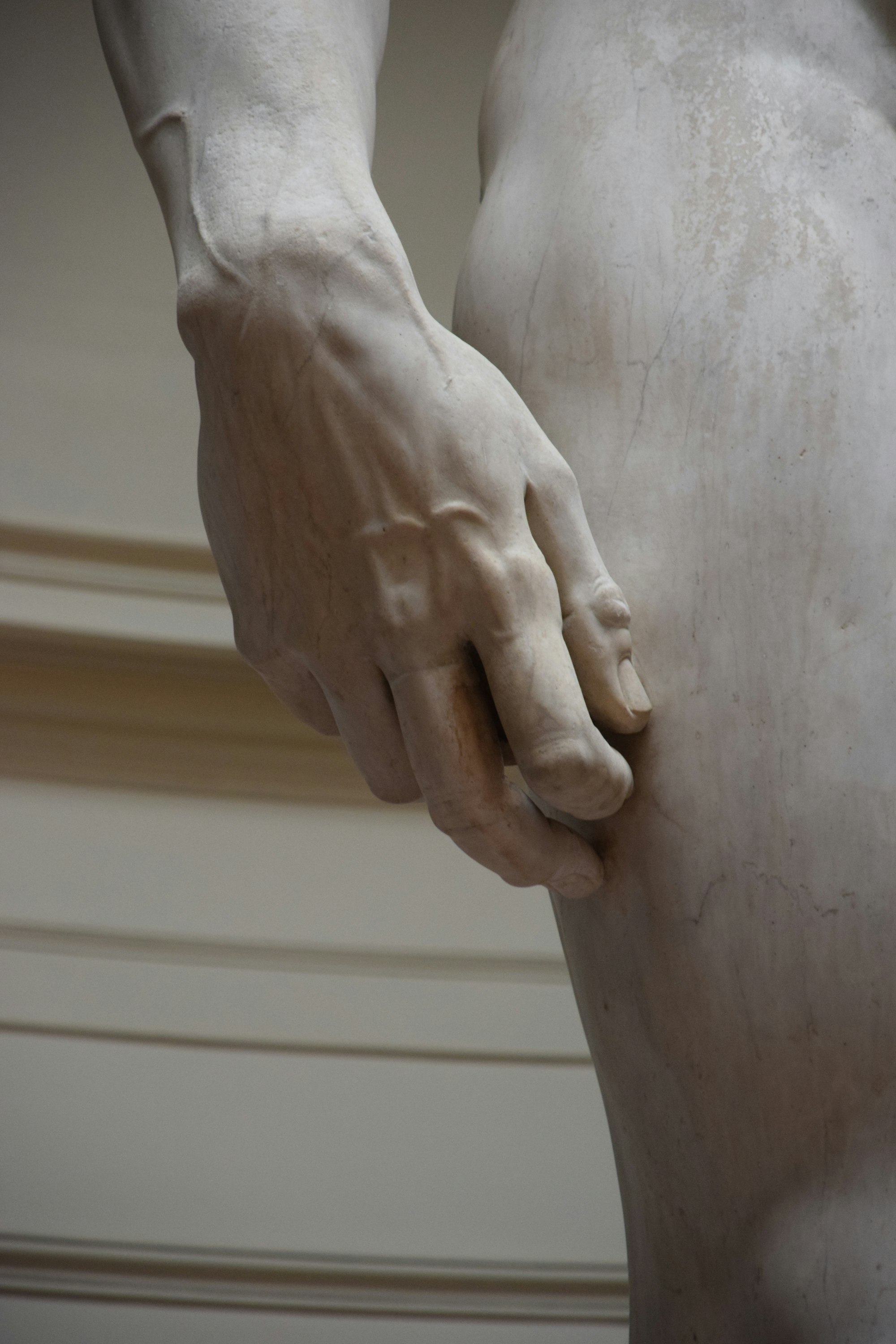 The hand of David from Michelangelo's David