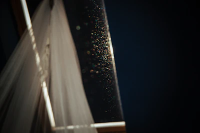 Close-up of a custom LED mirror frame highlighting premium craftsmanship