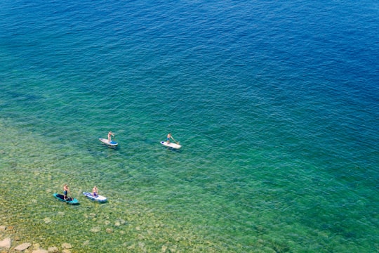 people on beach during daytime in Piran Slovenia