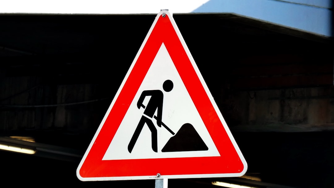 Road sign: construction ahead. For whatever is under construction or work in progress :-) 
