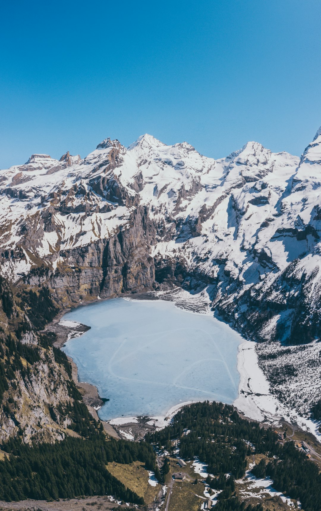 snow covered mountain during daytime