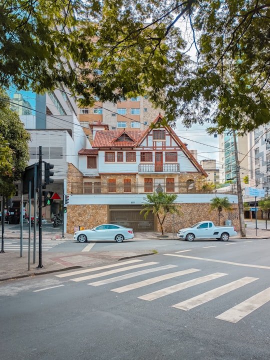 white sedan parked beside green tree during daytime in Belo Horizonte Brasil