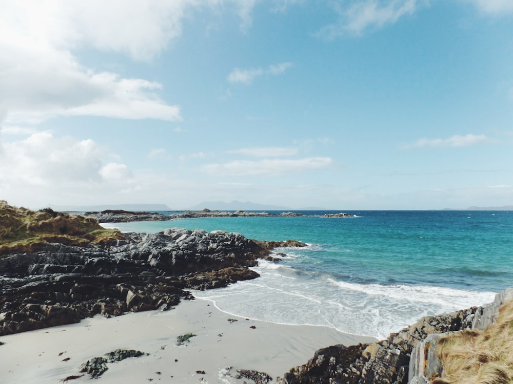 ocean waves crashing on shore during daytime