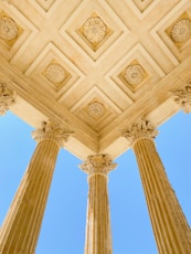 white and gold floral ceiling