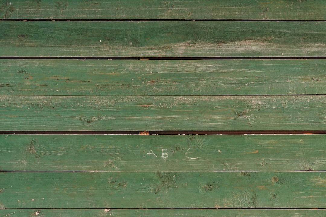 green wooden plank in close up photography