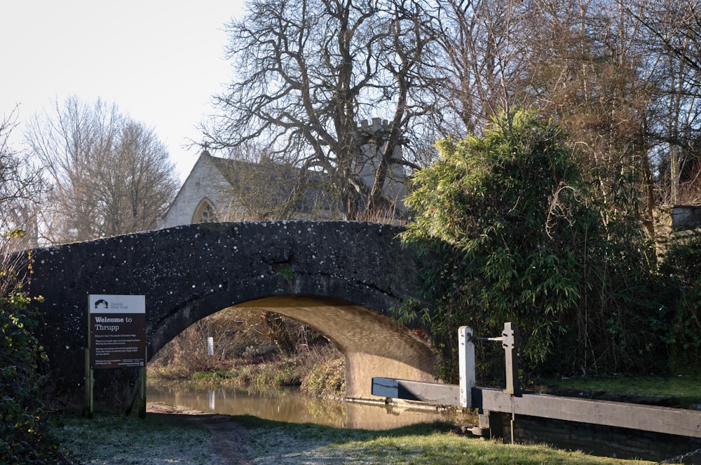 brown concrete bridge over river