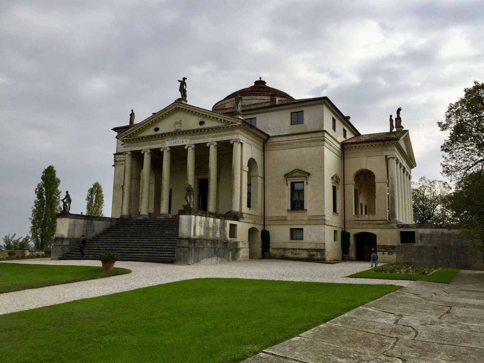 The grand entrance of Villa Anginette showcasing its exquisite architecture and inviting atmosphere.