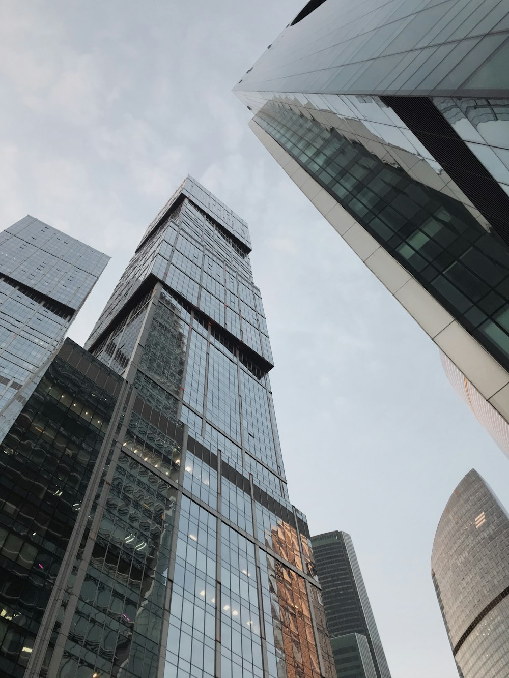 low angle photography of high rise building