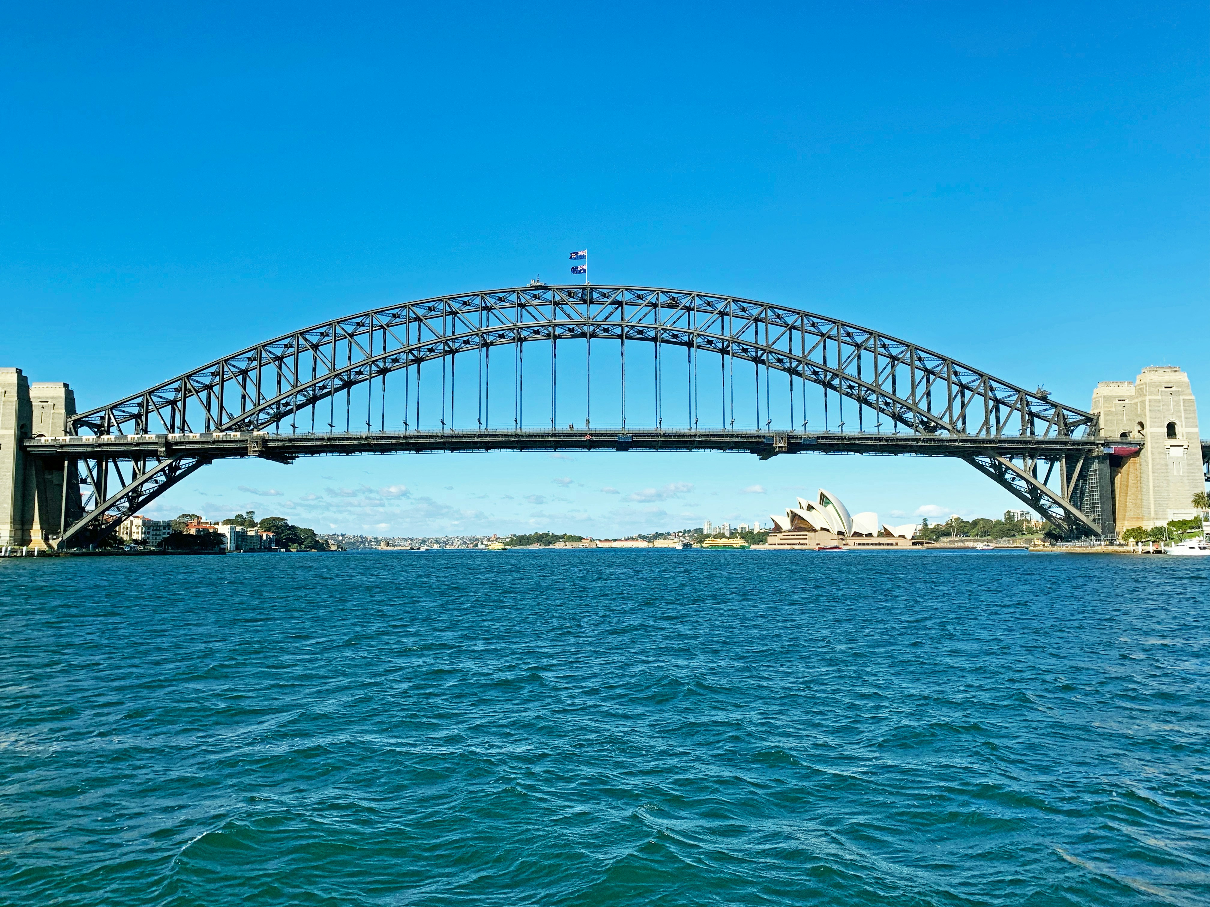 white bridge over the sea during daytime, 