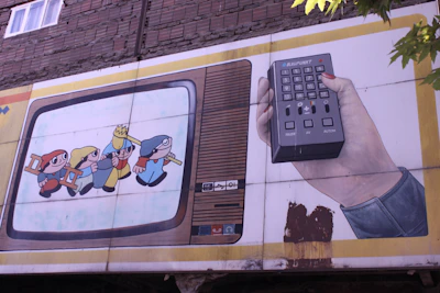 An engaging display of kids and music channels logos like Cartoon Network, MTV, and Disney Channel.