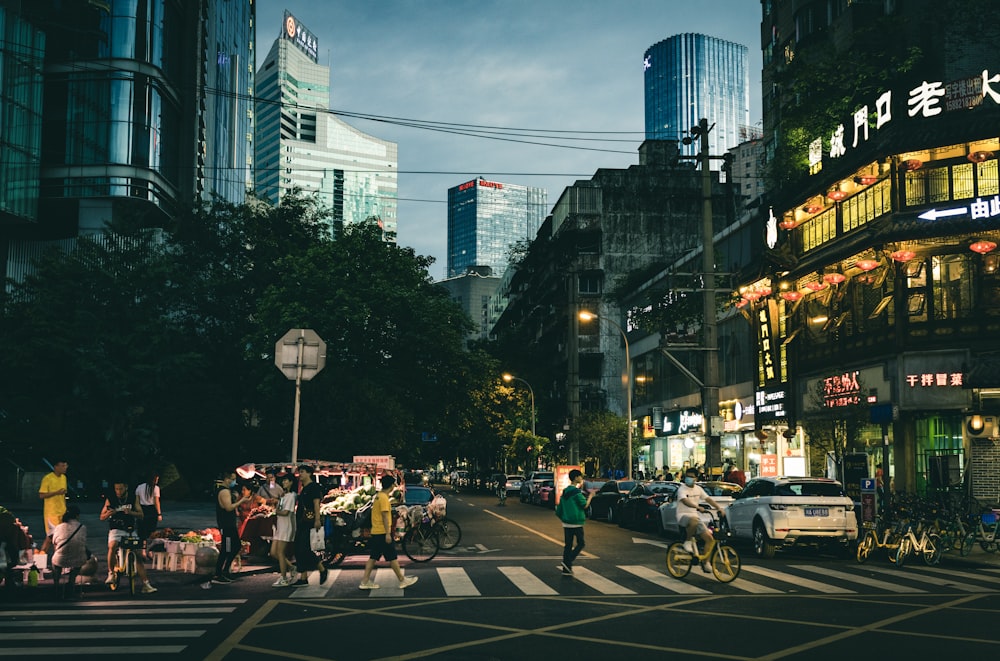 people walking on pedestrian lane during daytime