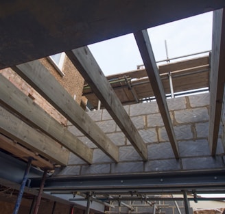 brown wooden roof during daytime