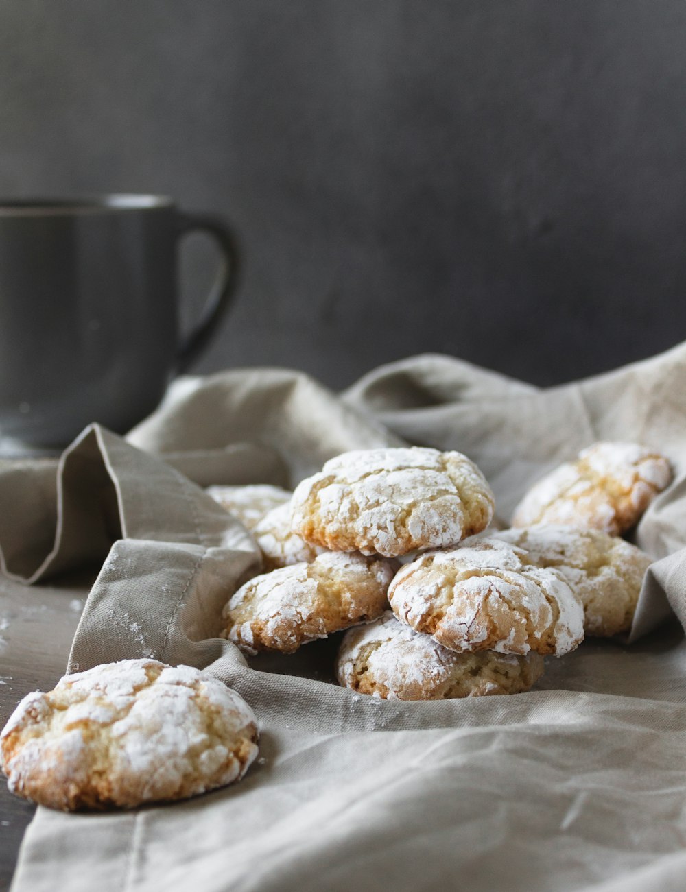 brown cookies on white textile