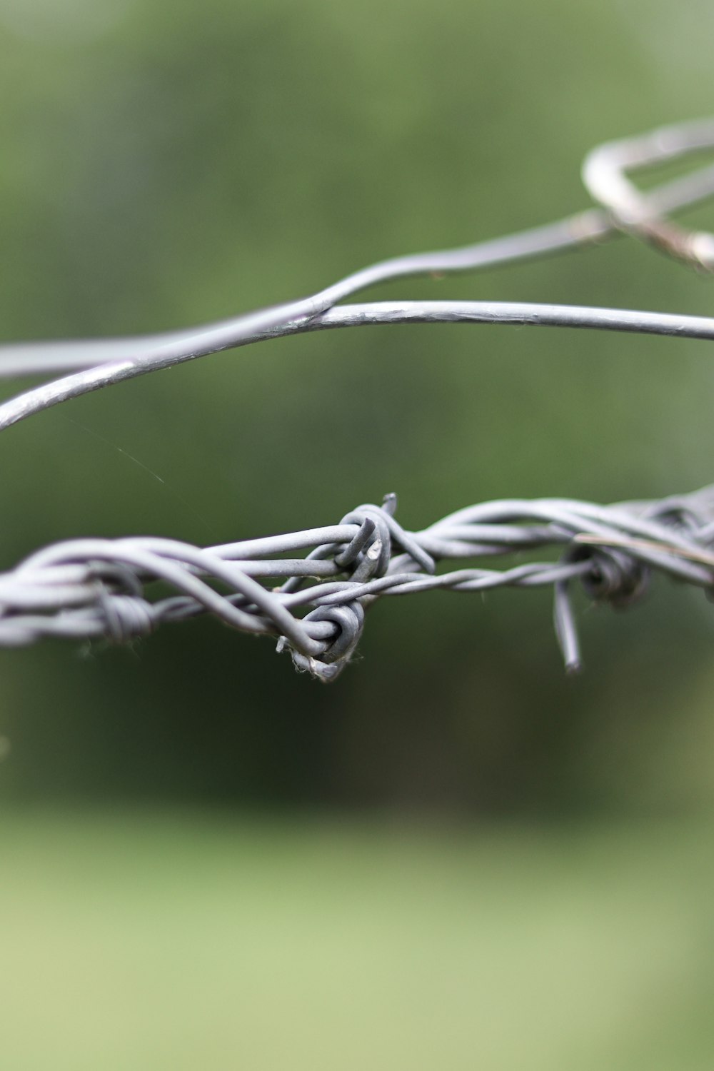 white and gray metal wire