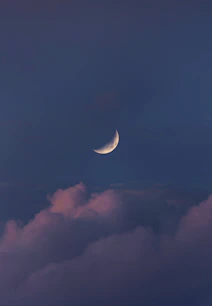 white clouds and blue sky