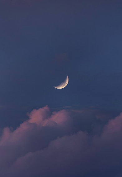 white clouds and blue sky