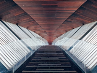 brown and white tunnel during daytime