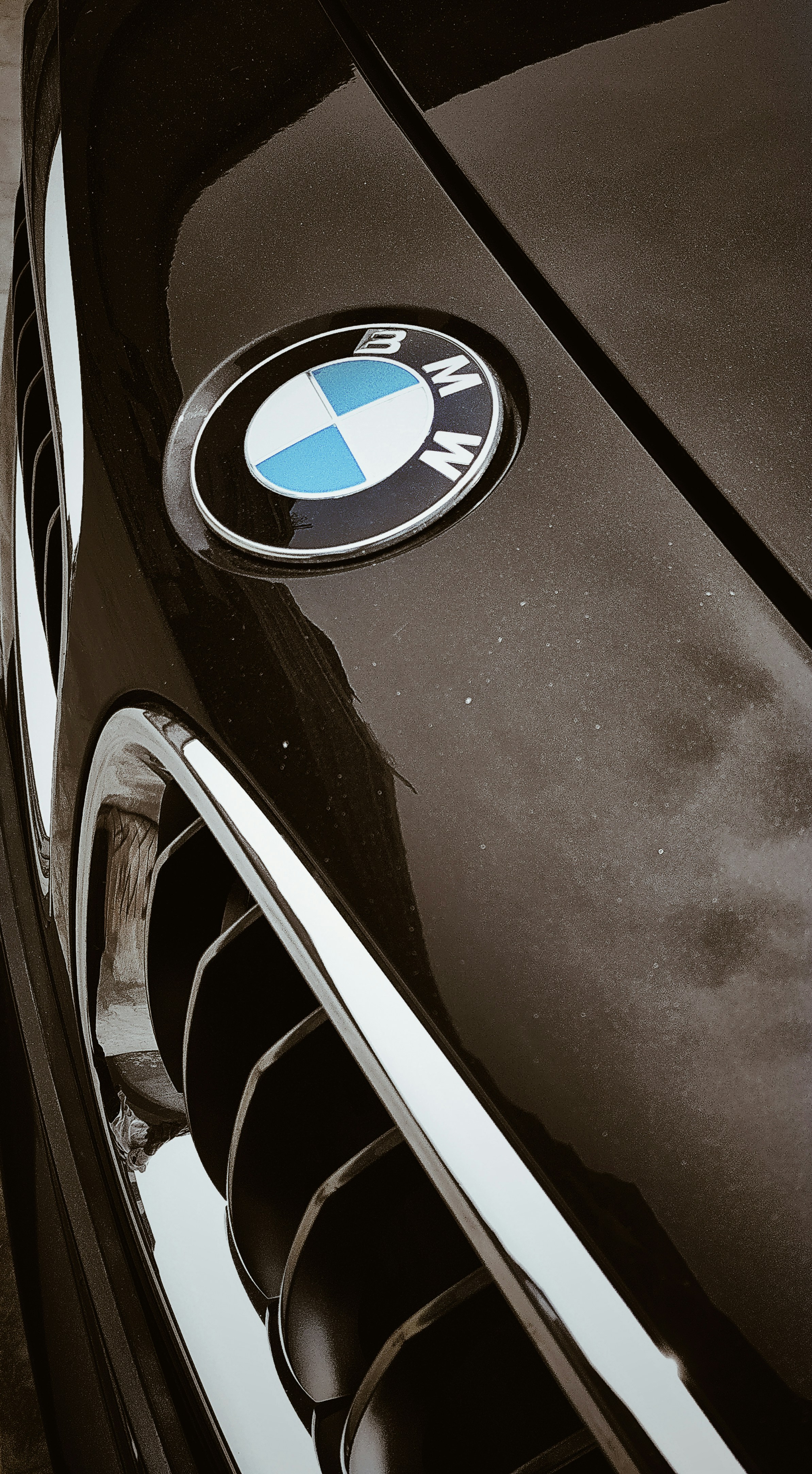 black and white bmw car