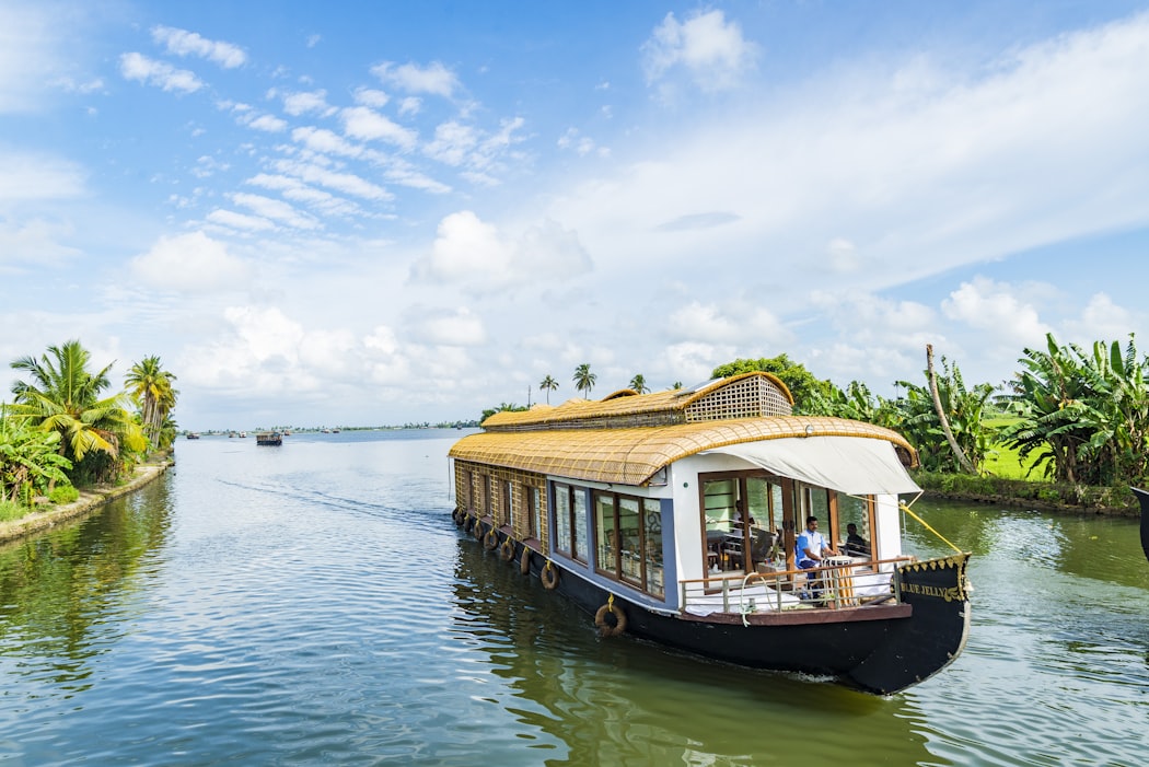 A houseboat in Alleppey