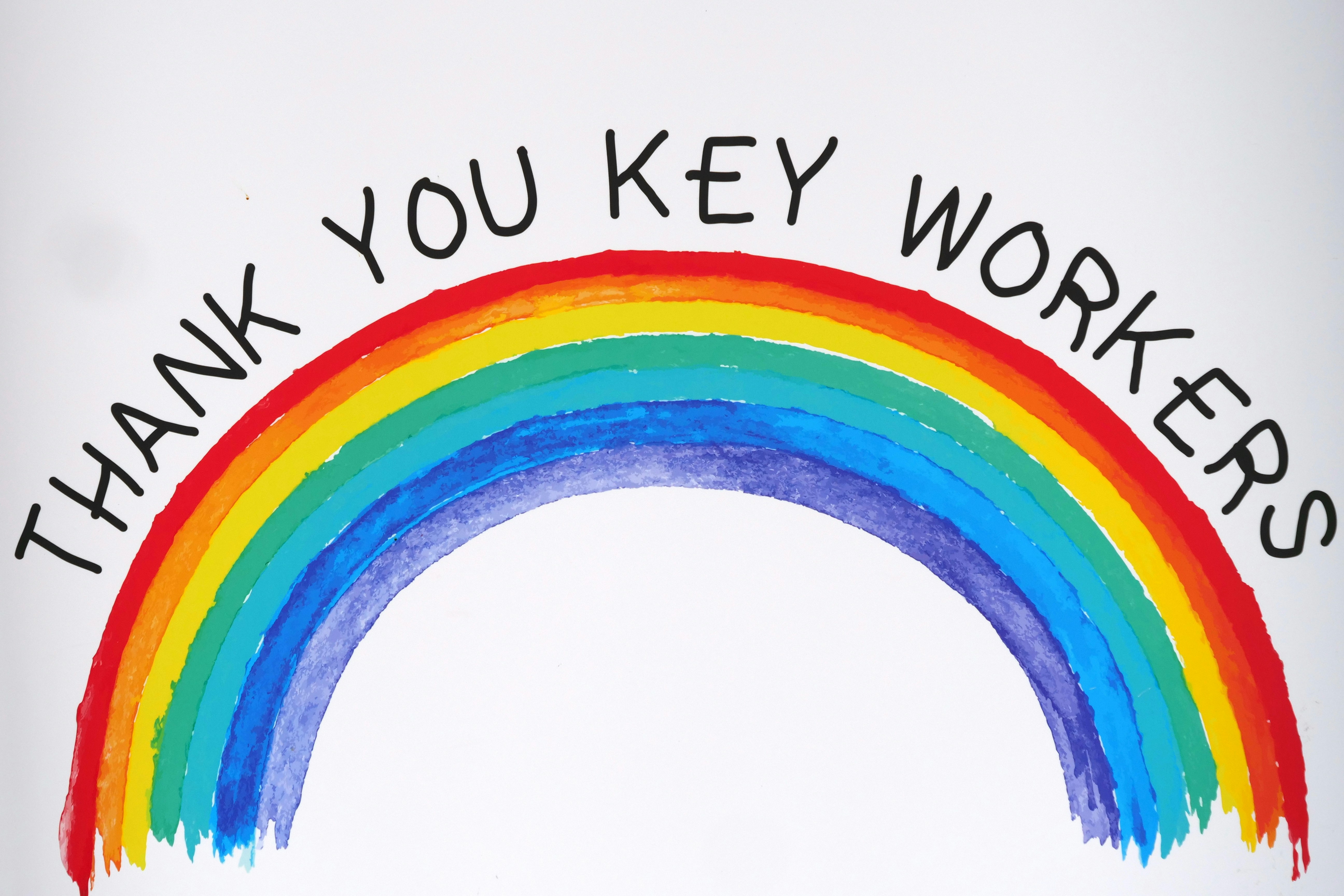 happy birthday to you with rainbow