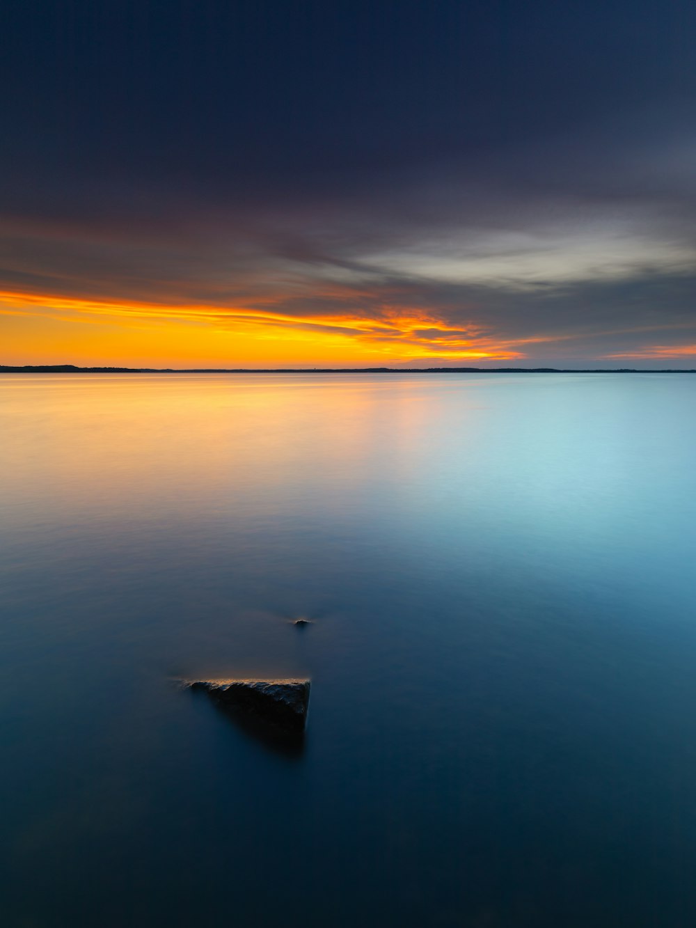 boat on water during sunset