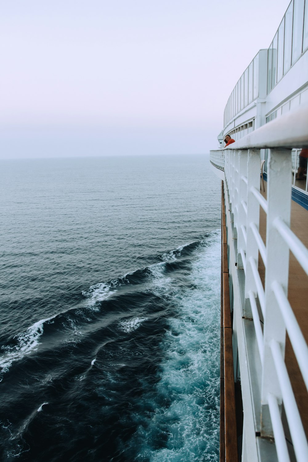 a cruise ship in the middle of the ocean