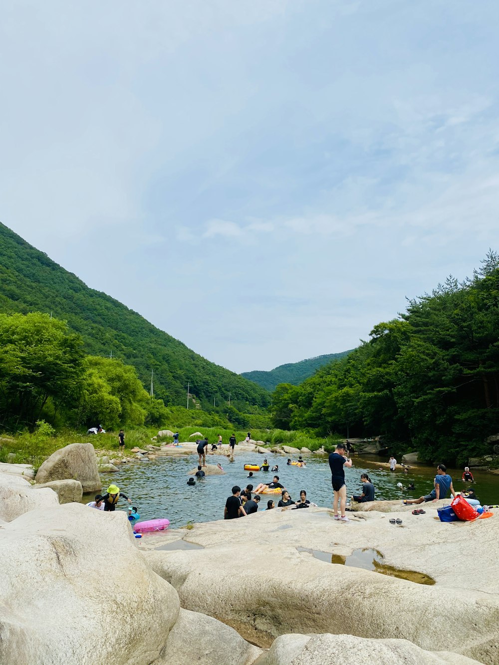 people on beach during daytime