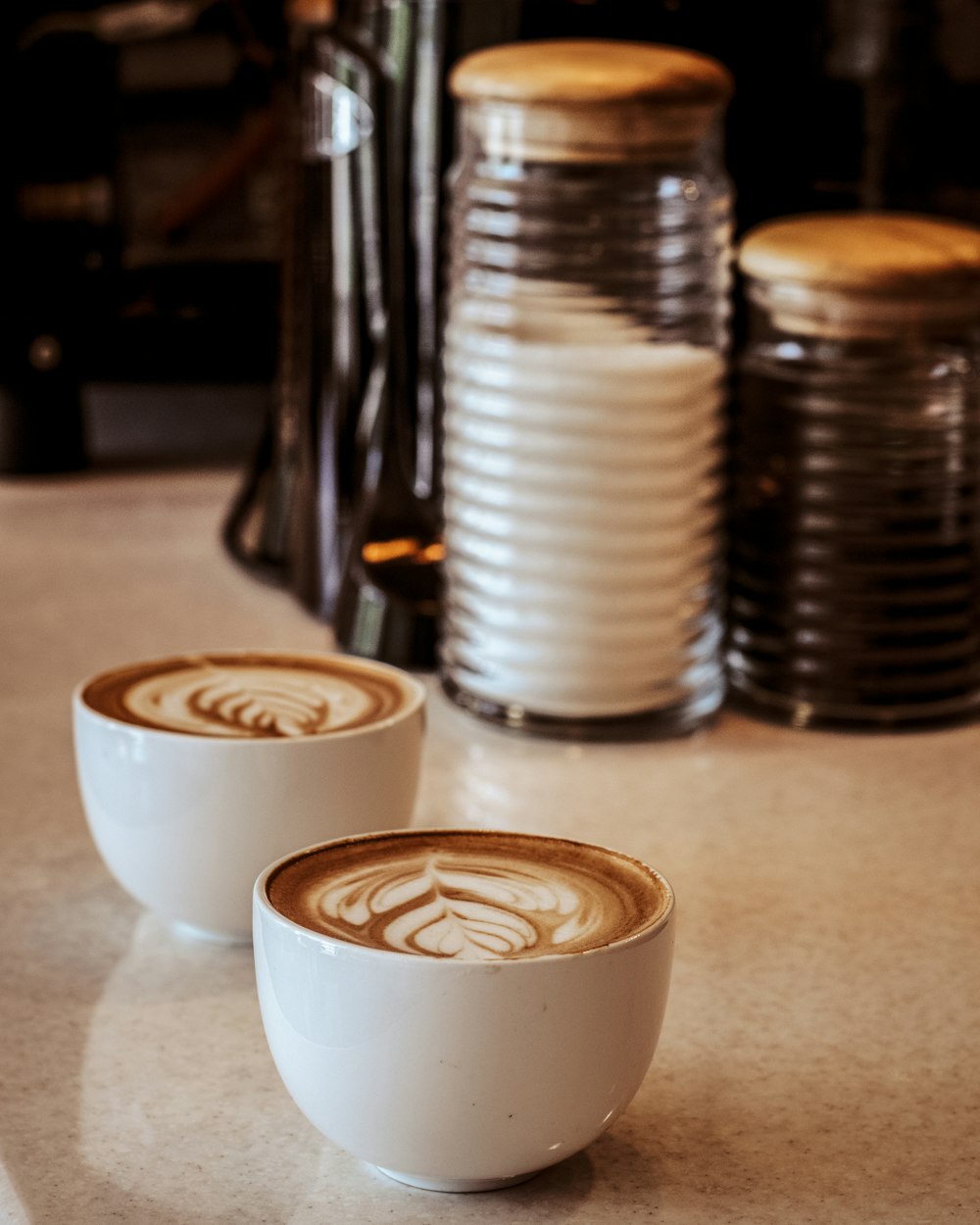white ceramic cup with espresso