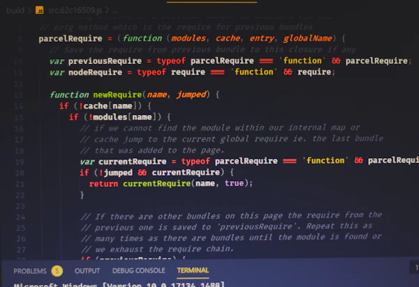 A close-up of densely typed source code on a dark editor screen
