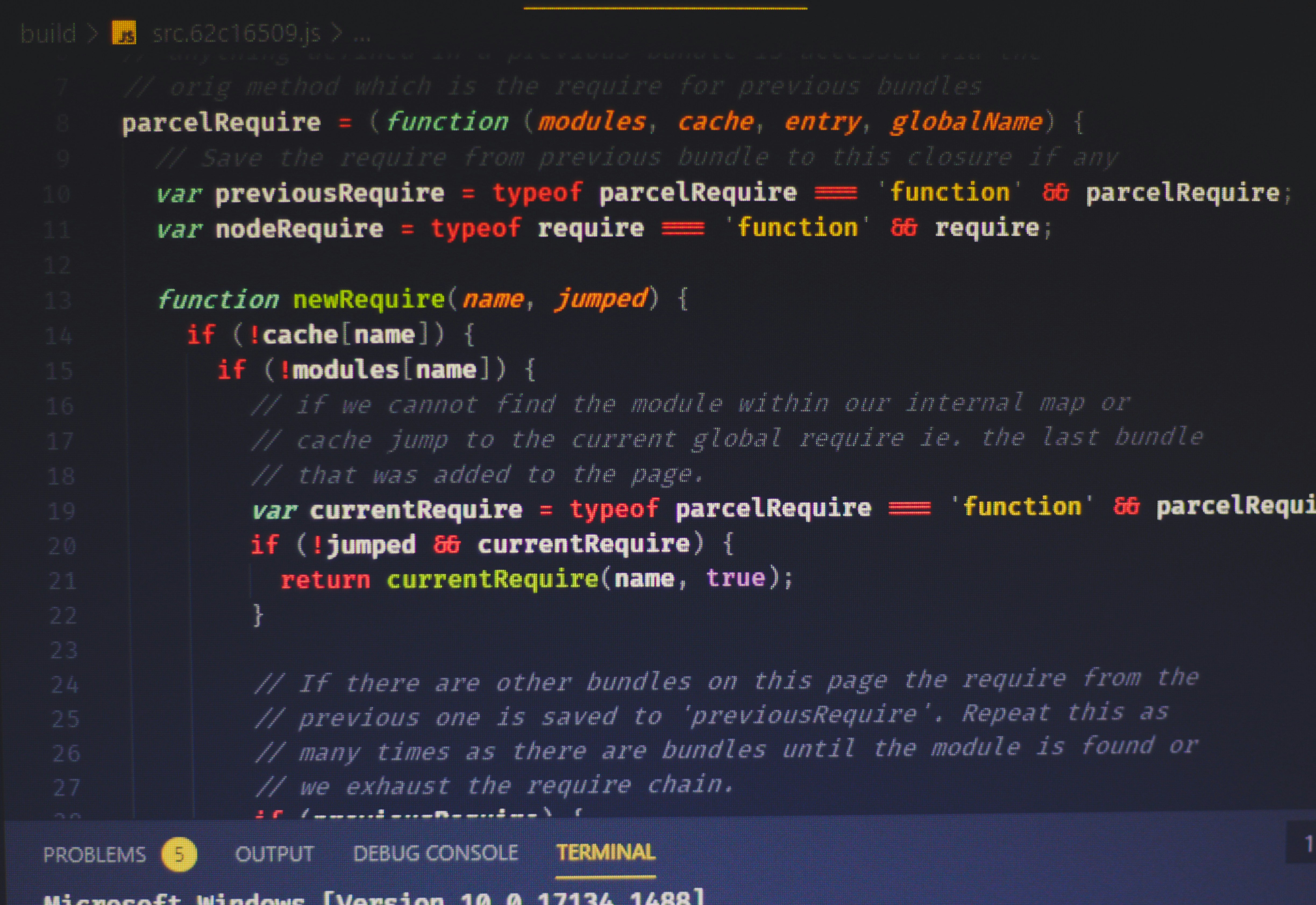 split screen showing complex game code on one side and a simple text prompt interface on the other