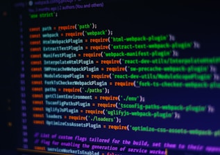 a computer screen with a bunch of text on it