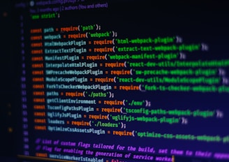 a computer screen with a bunch of text on it