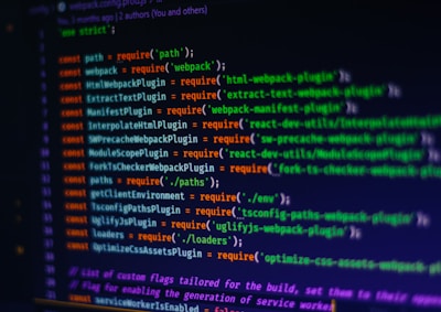 a computer screen with a bunch of text on it