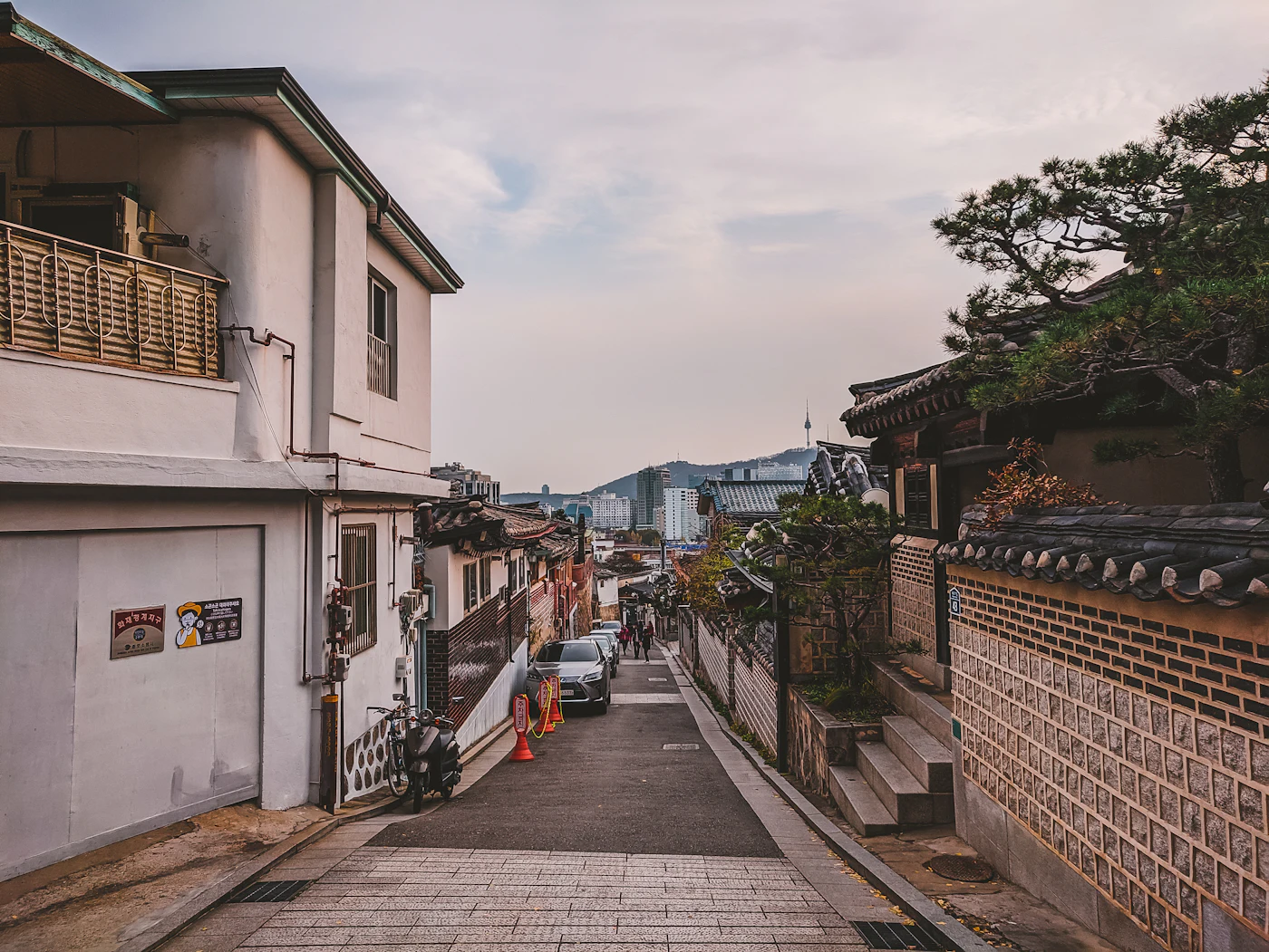 A residential street in Seoul