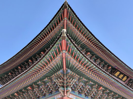 low angle photography of high rise building in National Palace Museum of Korea South Korea