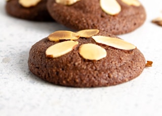 brown cookies on white surface