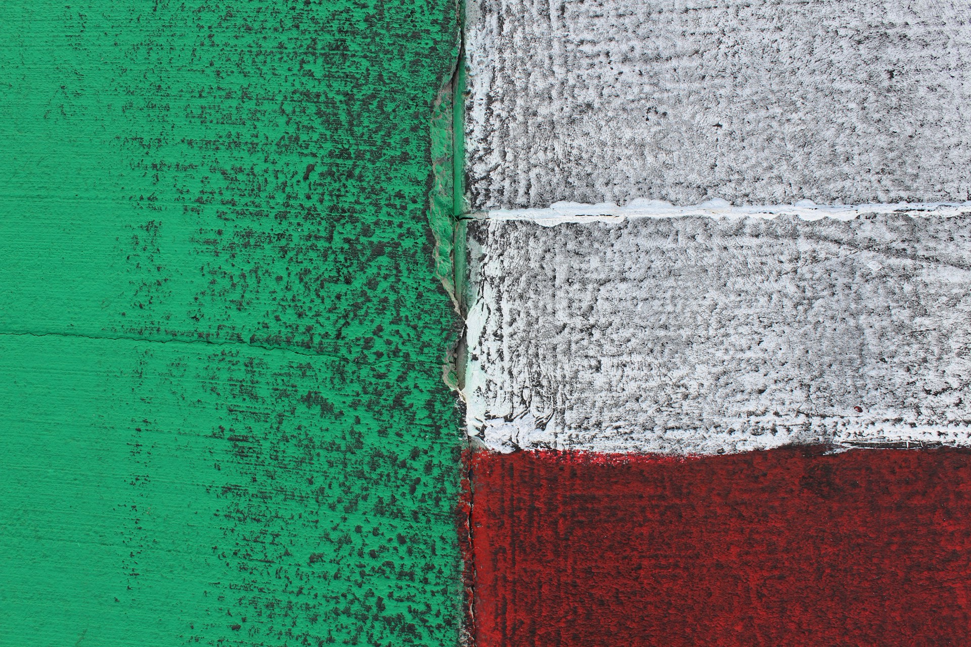 green white and red textile