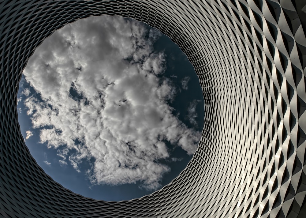 white clouds and blue sky