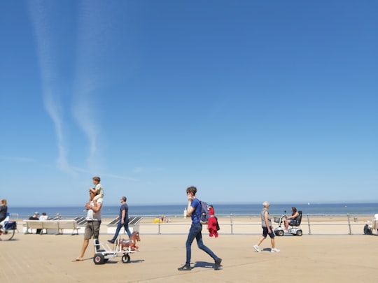 people playing basketball on beach during daytime in Oostende Belgium