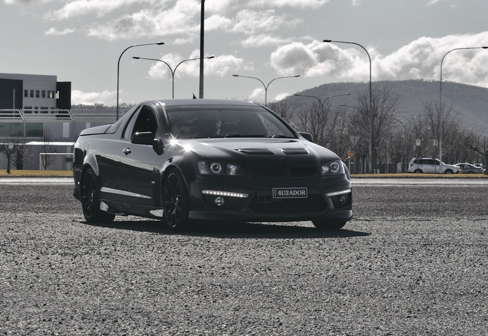 black bmw m 3 on road