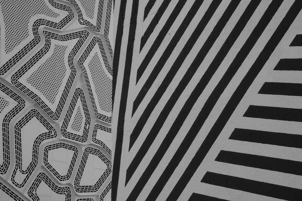 black and white chevron textile