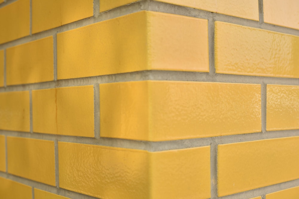 yellow and white concrete wall