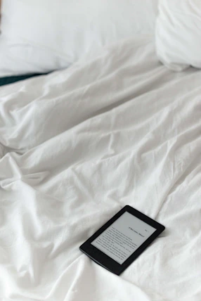 black box on white textile