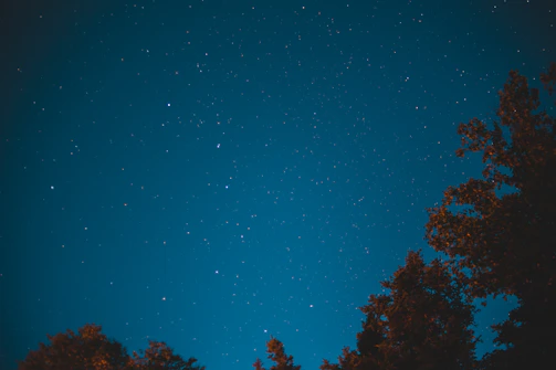 A peaceful night sky with stars symbolizing hope and connection.