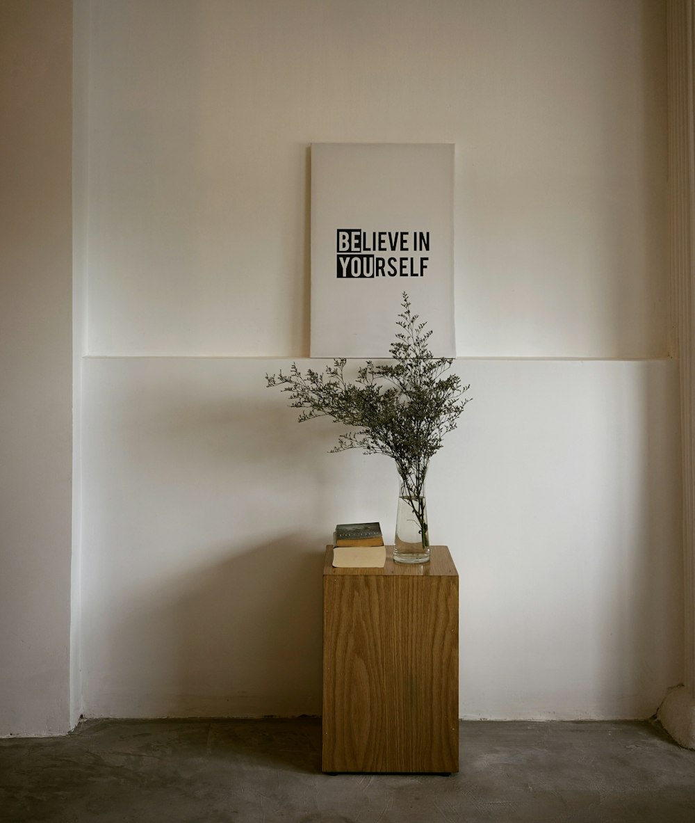 green plant on brown wooden table