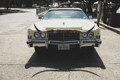 A Lone Star Notary vehicle parked outside a local business.